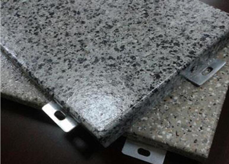Placage d’aluminium à grain de pierre