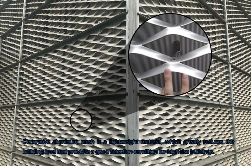 Decorative aluminum mesh
