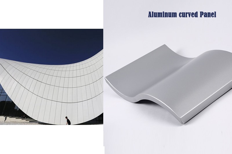 Panel curvo de aluminio