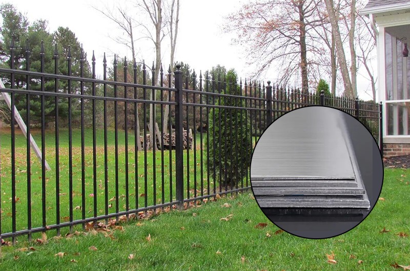 curved aluminum fence panels
