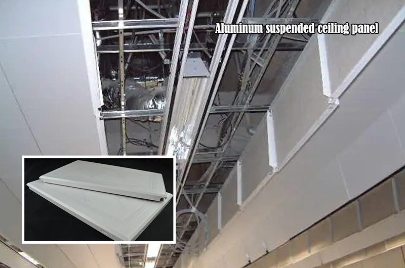 panel de techo suspendido de aluminio