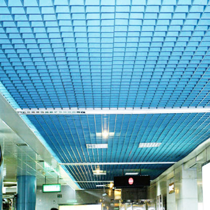 Составной открытый алюминиевый решетчатый потолок